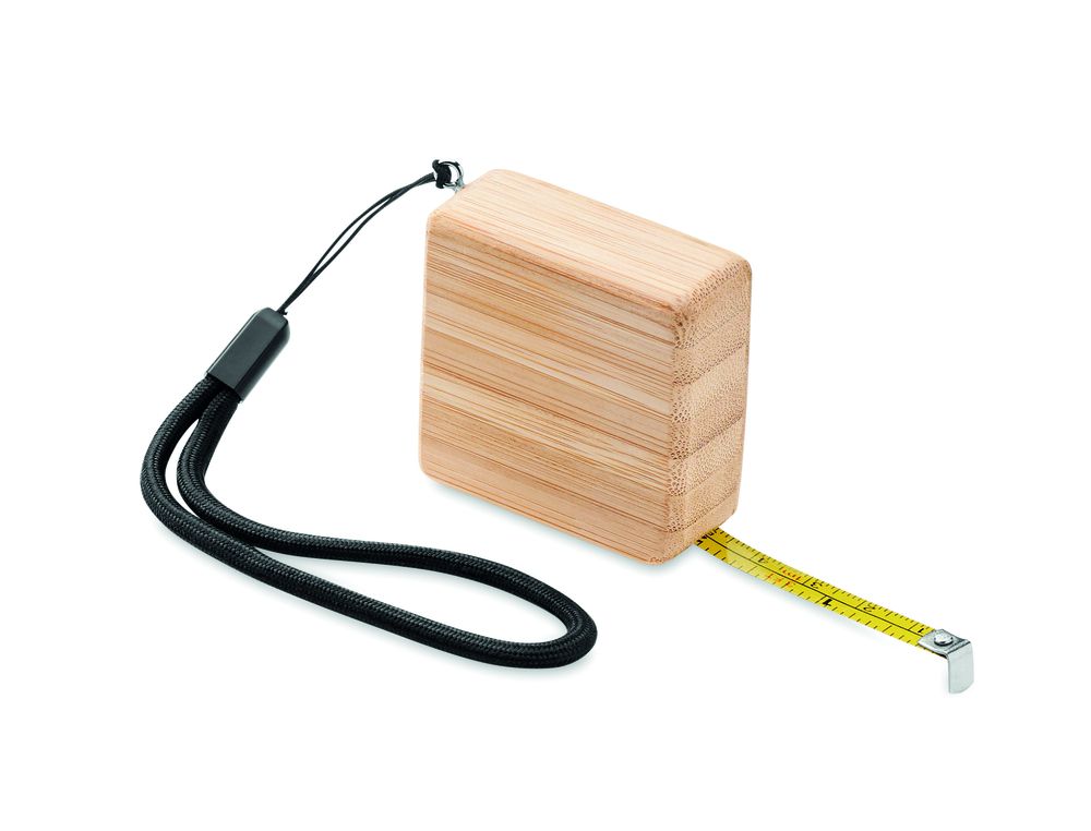 GiftRetail MO6519 - SOKUTEI Measuring tape in bamboo 1m