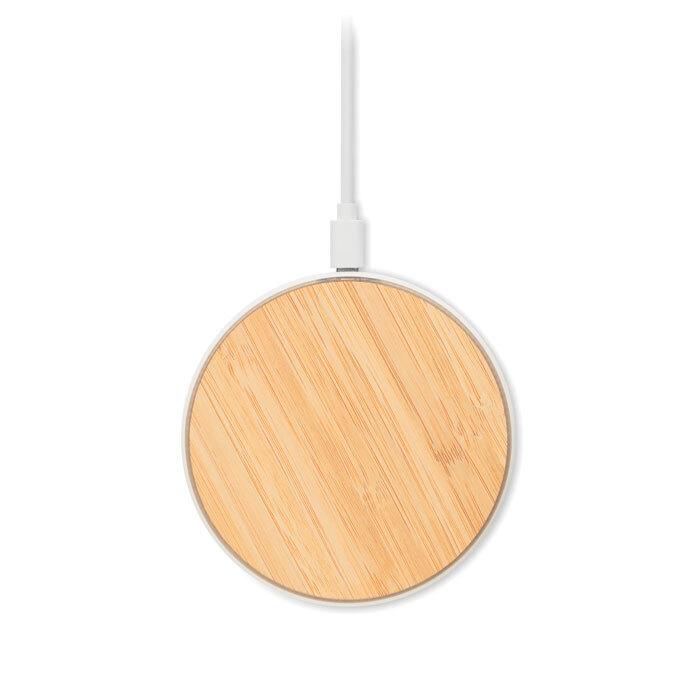 GiftRetail MO6563 - DESPAD + wireless charger 10W in bamboo