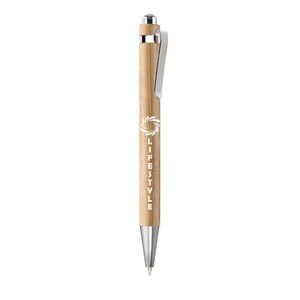 GiftRetail MO7318 - SUMATRA Bamboo automatic ball pen Wood