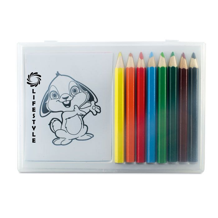 GiftRetail MO7389 - RECREATION Wooden pencil colouring set