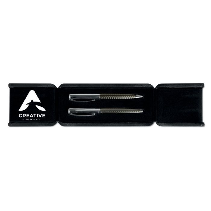 GiftRetail MO8217 - DERRICK Ball pen set in box