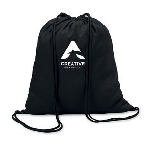 GiftRetail MO8484 - COLORED 100gr/m² cotton drawstring bag Black