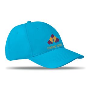 GiftRetail MO8834 - BASIE 6 panels baseball cap Turquoise