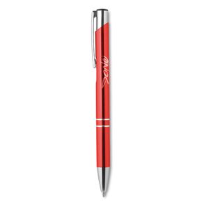 GiftRetail MO8893 - BERN Push button aluminium pen Red