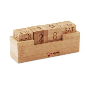 GiftRetail MO9404 - Bamboo calendar Wood