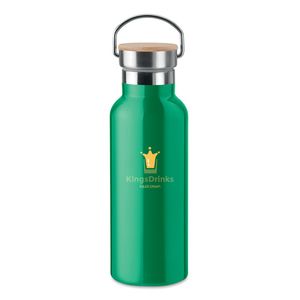 GiftRetail MO9431 - HELSINKI Double wall flask 500 ml Green