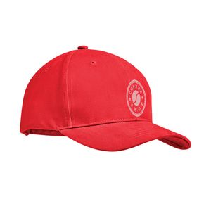 GiftRetail MO9643 - TEKAPO Brushed heavy cotton 6 panel Ba Red