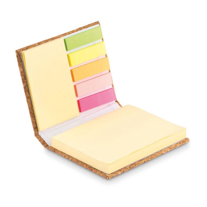 GiftRetail MO9855 - VISIONCORK Cork sticky note memo pad