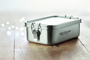 GiftRetail MO9938 - CHAN LUNCHBOX Stainless steel lunchbox 750ml matt silver