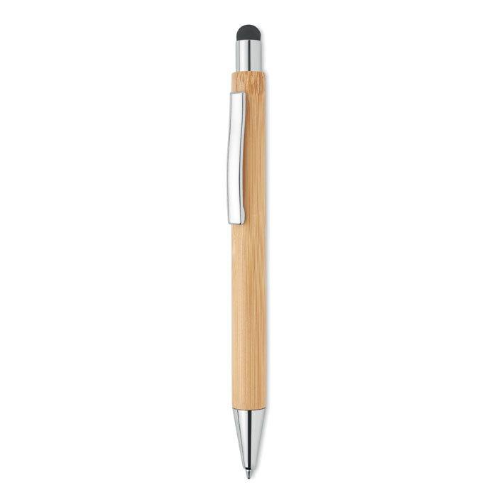 GiftRetail MO9945 - BAYBA Bamboo stylus pen blue ink