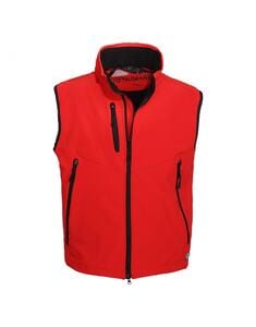 Mustaghata CARBONE - BODYWARMER SOFTSHELL FOR MEN 3 LAYERS  Red
