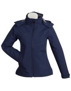 Mustaghata KYOTO - SOFTSHELL JACKET FOR WOMEN 3 LAYERS Navy
