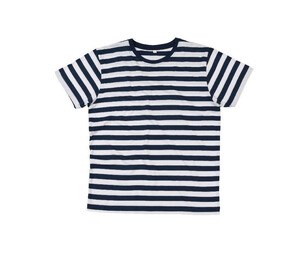 Mantis MT109S - Men's striped t-shirt Navy / White