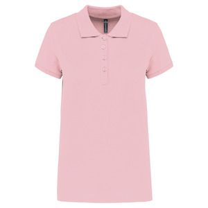 Kariban K255 - Ladies’ short-sleeved piqué polo shirt Pale Pink