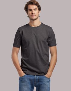 Les Filosophes DESCARTES - Men's Organic Cotton T-Shirt Made in France Gris chiné foncé