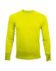 Mustaghata TRAIL - ACTIVE T-SHIRT FOR MEN LONG SLEEVES 140 G Jaune fluo