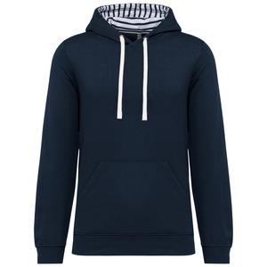 Kariban K4013 - Unisex contrast patterned hooded sweatshirt