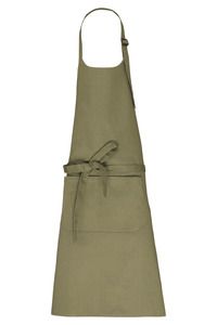 Kariban K8007 - Organic Cotton Apron with pocket Light Olive Green