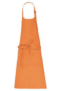 Kariban K8007 - Organic Cotton Apron with pocket Light Orange