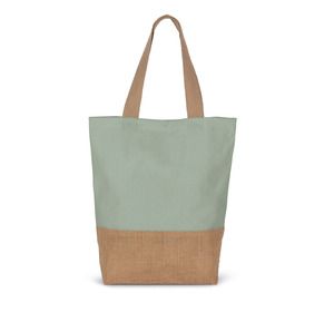 Kimood KI0298 - Shopping bag in cotton and bonded jute threads