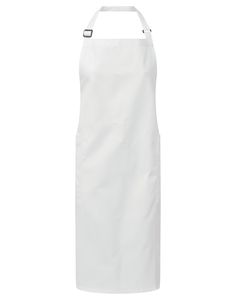 Premier PR120 - Recycled, organic bib apron White