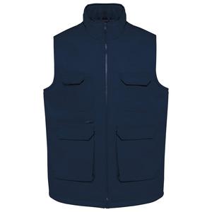 WK. Designed To Work WK607 - Unisex padded multi-pocket polycotton vest