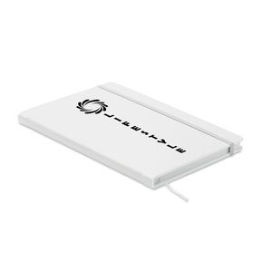 GiftRetail MO6580 - OURS A5 recycled page notebook White