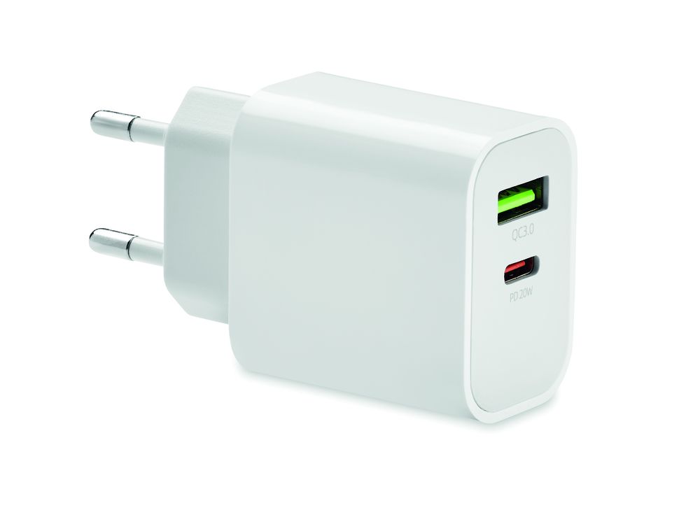 GiftRetail MO6879 - PORT 18W 2 port USB charger EU plug