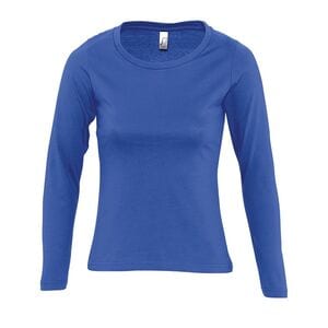 SOL'S 11425 - MAJESTIC Women's Round Neck Long Sleeve T Shirt Royal Blue