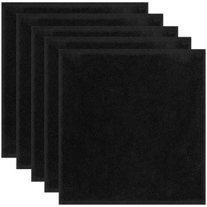 Kariban K104 - Guest Hand Towel 30 cm x 30 cm – set of 5 towels Black