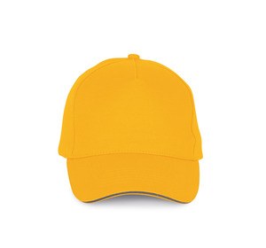 K-up KP189 - 5 panel cap Yellow / Slate Grey