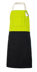 Velilla 404210B - TWO-TONE BIB APRON Hi-Vis Yellow