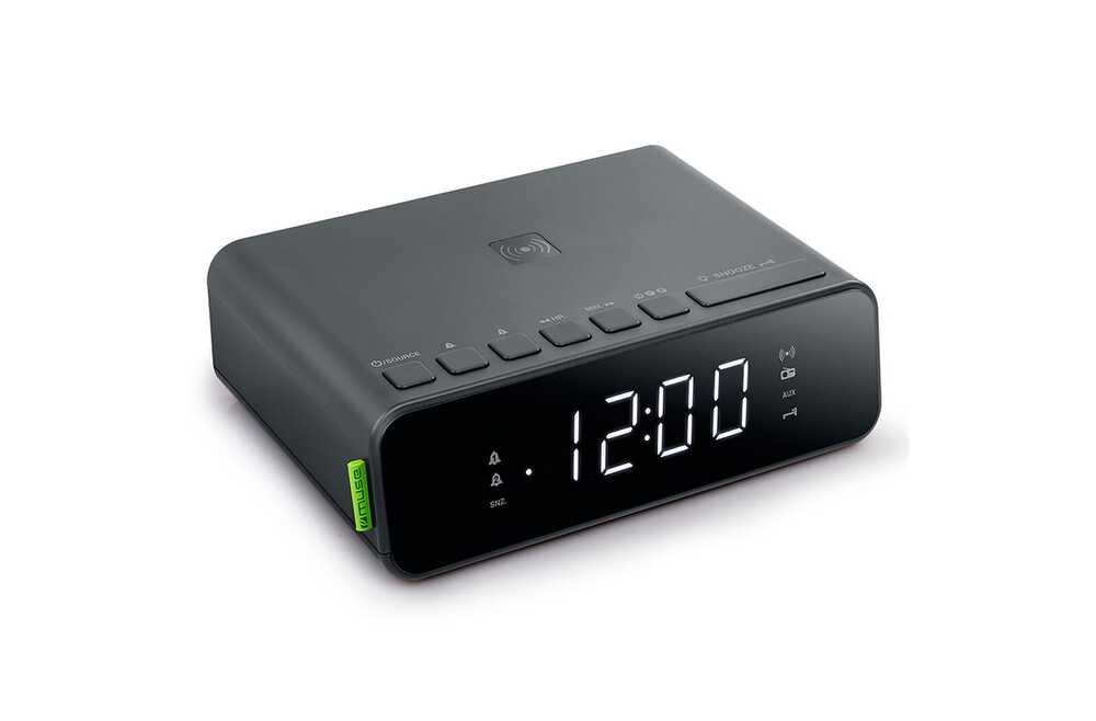 Inside Out LT55001 - M-175 | Muse FM dual alarm clock radio wireless phone charging 5W