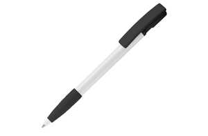 TopPoint LT80801 - Nash ball pen rubber grip hardcolour White / Black