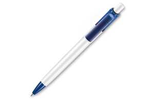 TopPoint LT80909 - Ball pen Ducal Colour hardcolour WHITE / DARK BLUE