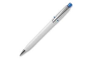 TopPoint LT87534 - Ball pen Semyr Chrome hardcolour White/Blue