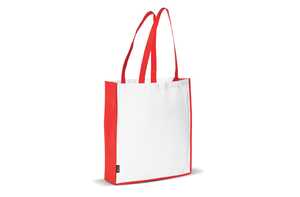 TopPoint LT91479 - Carrier bag non-woven 75g/m² White / Red