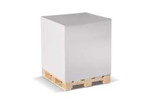 TopPoint LT91805 - Cube pad white + wooden pallet 10x10x10cm