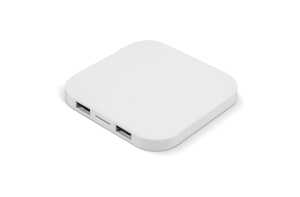 TopPoint LT95078 - Wireless charging pad 5W with 2 USB ports White
