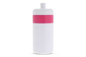 TopPoint LT98735 - Sports bottle with edge 500ml White / Pink