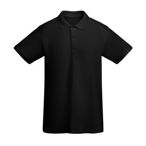 Roly PO6617 - PRINCE Short-sleeve polo shirt in OCS certified organic cotton Black