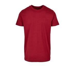 BUILD YOUR BRAND BYB010 - BASIC ROUND NECK T-SHIRT Burgundy