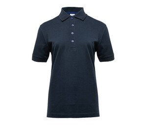 BLACK&MATCH BM101 - Ladies' contrasting button poloshirt Navy/ Royal