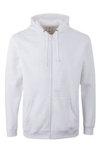 Mukua SF270U - ZIPPED HOOD SWEATSHIRT White