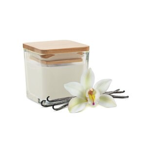GiftRetail MO2235 - PILA Squared fragranced candle 50gr White