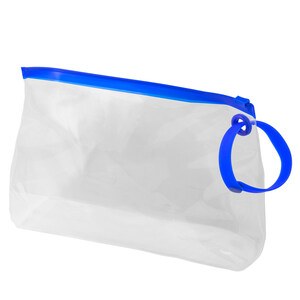 EgotierPro 38014 - EVA Toilet Bag with Silicone Handle HARPER Blue