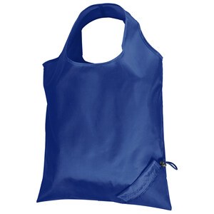 EgotierPro 38041 - 210D Polyester Bag with Integrated Handles FRAISE Navy Blue
