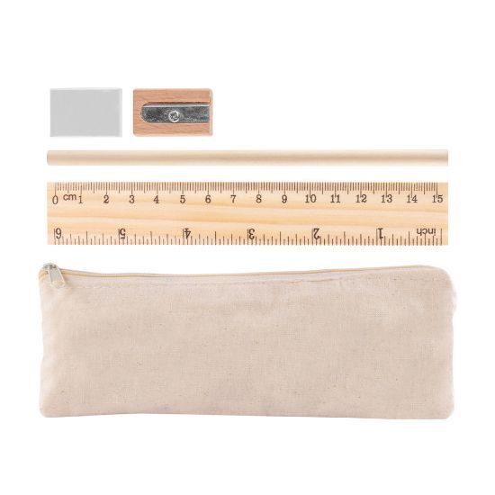 EgotierPro 39011 - Cotton Case with Wooden Pen & Accessories ENDEMIC