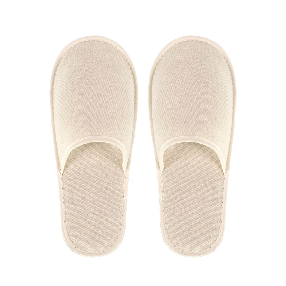EgotierPro 39043 - Cotton Slippers with 5mm Thick Sole FLEMING