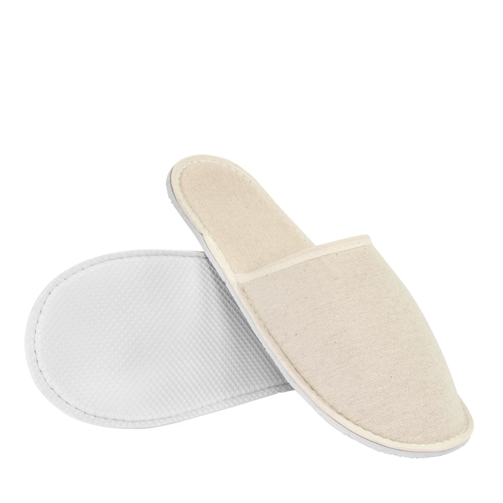 EgotierPro 39043 - Cotton Slippers with 5mm Thick Sole FLEMING